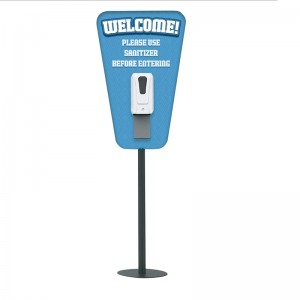 TMJ710 Floor Stand for Public Easy Asperment Cheap Metal Hand Sanitizer Display Rack