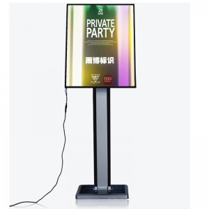 TMJ PP-552 Outdoor Poster Display Stand Picture Snap Frame Floor Stand